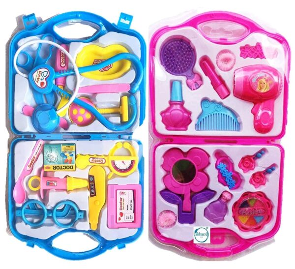 Combo Doctor Toy Set + Beauty Princess Makeup kit Toy Set