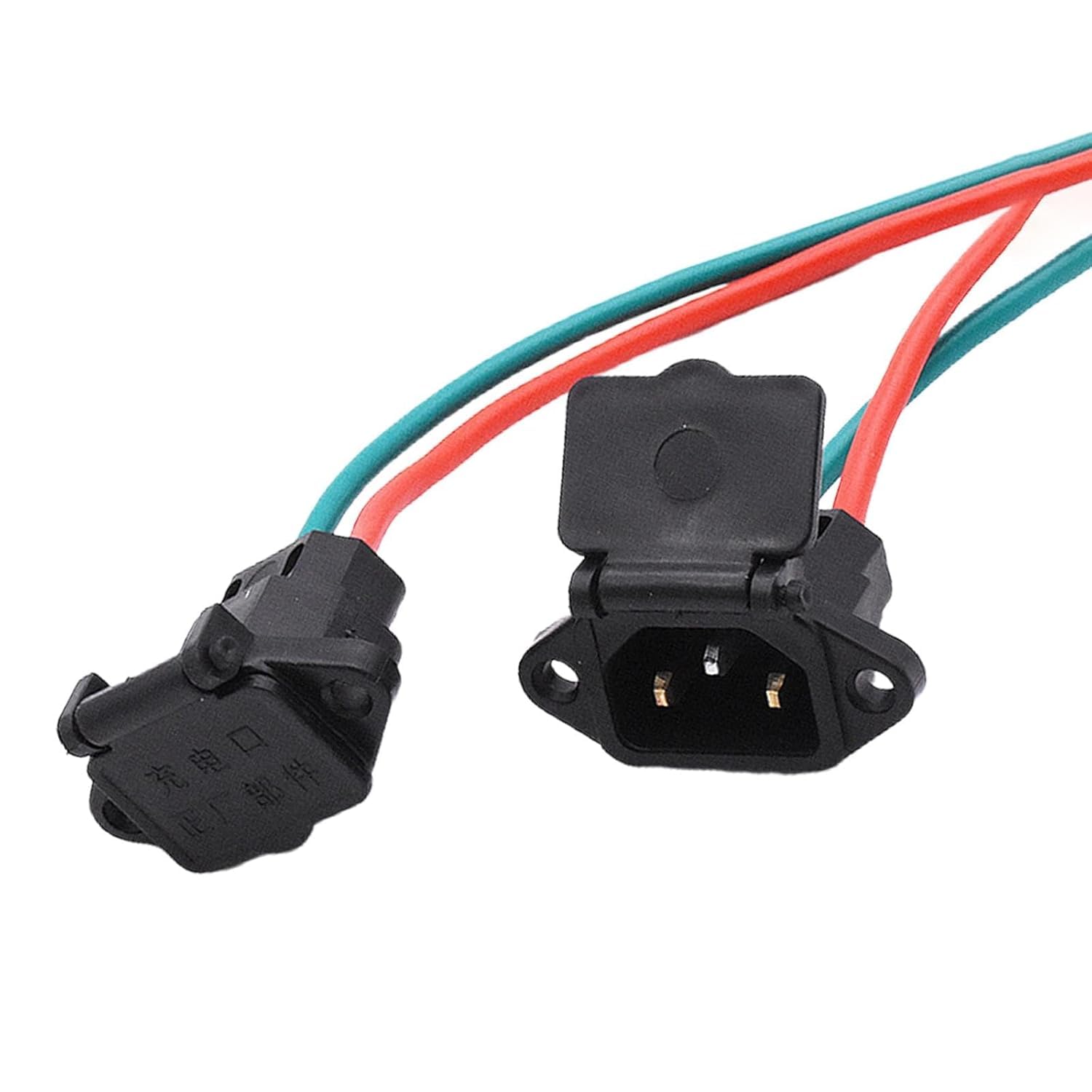 Electric Scooty Charging Socket 3 Pin Cable | Heavy Duty | 16 CM Long Cable | for Electric Scooty/Scooters, E-Bike, E-carts